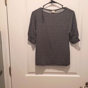 HM black and white blouses, balloons leave, colir black and white size s